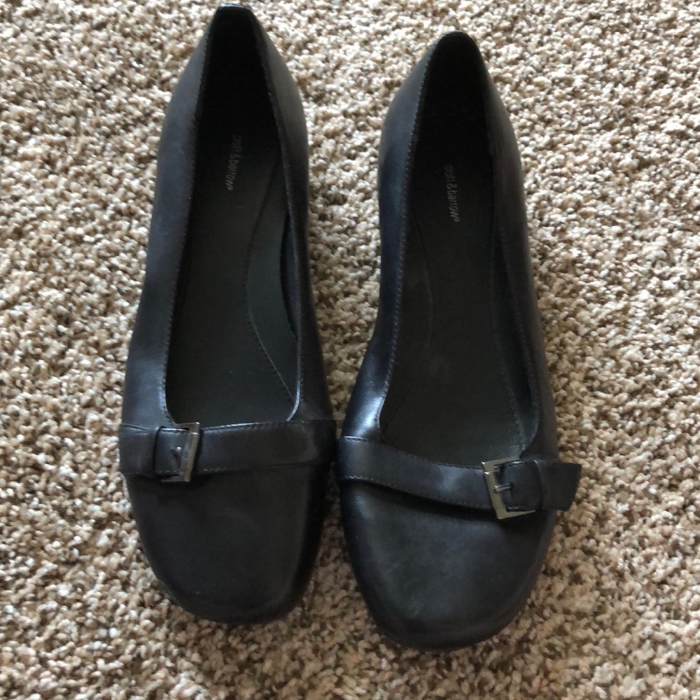 NWOT 9w Croft and barrow black work shoe